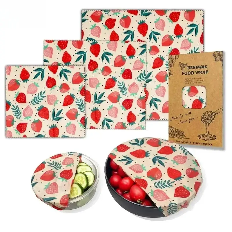 Beeswax Food Cover - Envoltura de cera de abejas ecológica,