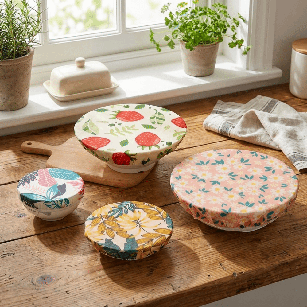 Beeswax Food Cover - Cubierta de Tela de Cera de
