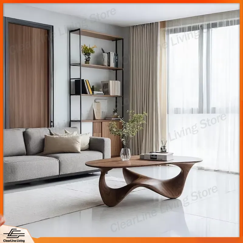 Sustainable Living Homes - Mesa de Centro Moderna de Madera