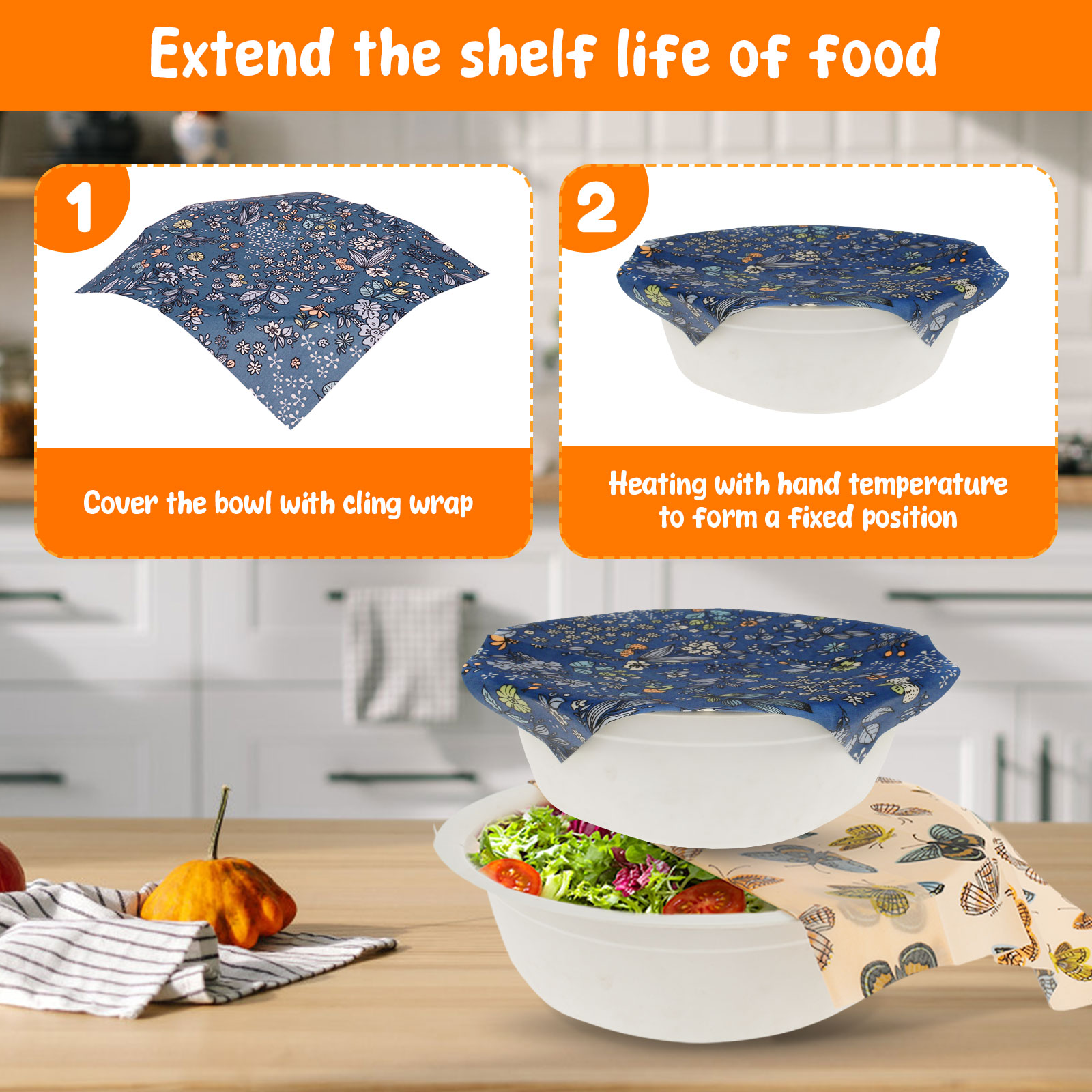 Juego de envoltura de alimento - Beeswax Food Cover reseña y precio