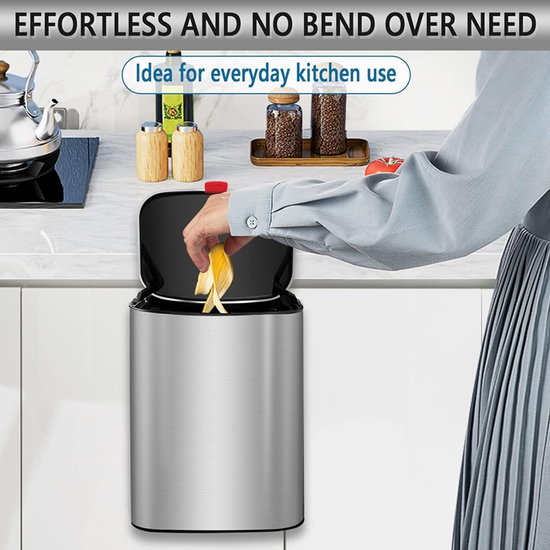 Cubo de basura pequeño de acer - Compost Bin Countertop reseña y precio