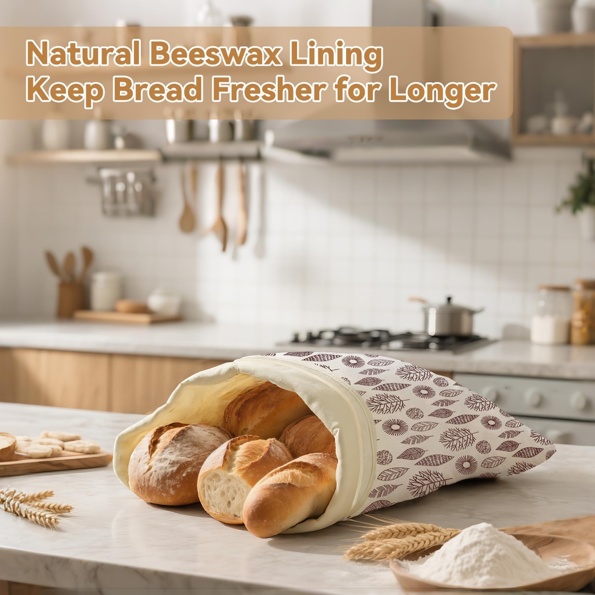 Bolsas reutilizables para pan  - Beeswax Food Cover reseña y precio