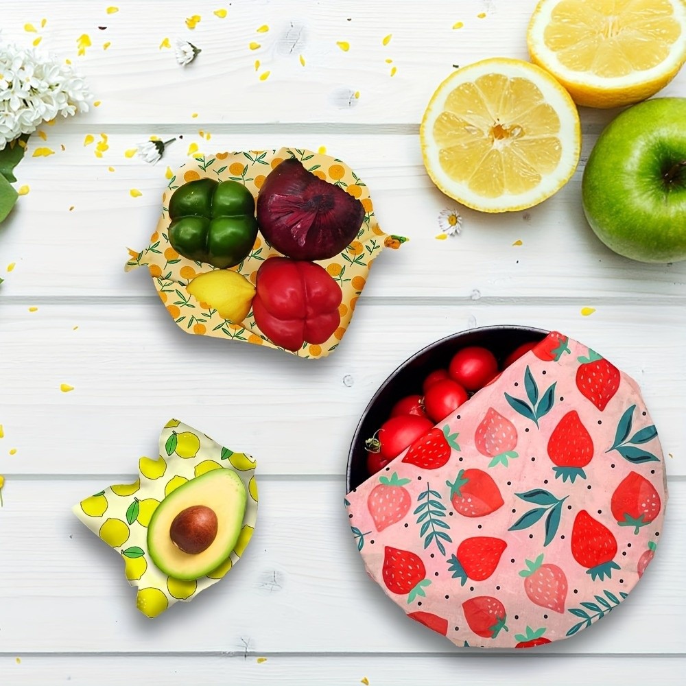 9 piezas de envoltorios de cer - Beeswax Food Cover reseña y precio