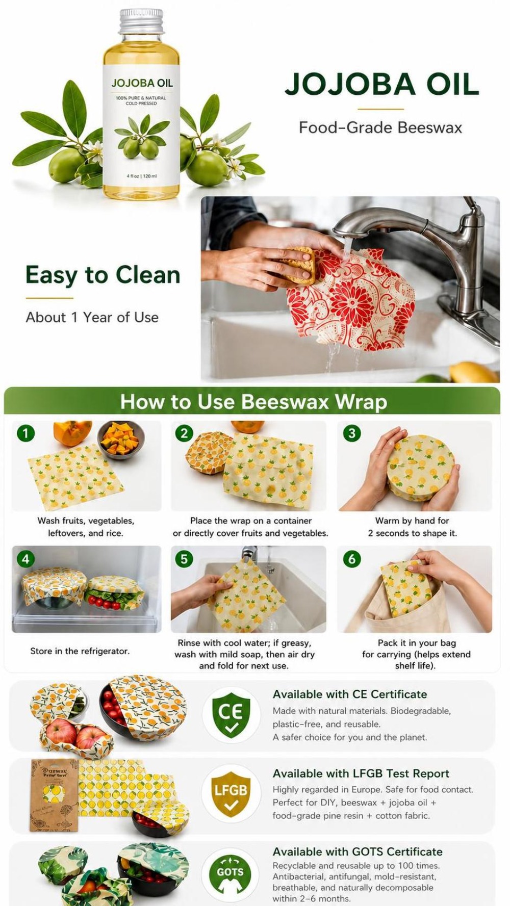 9 piezas de papel de cera de a - Beeswax Food Cover reseña y precio